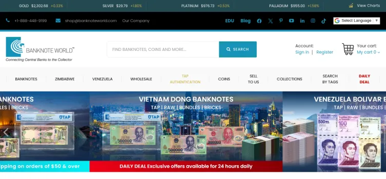 Screenshot Banknote World