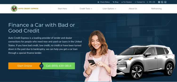 Screenshot Auto Credit Express