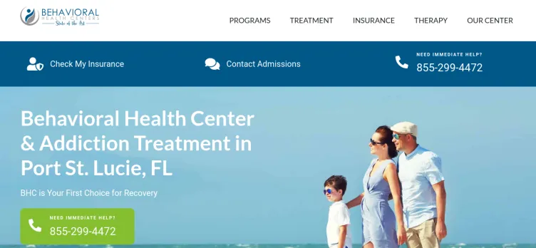 Screenshot Behavioral Health Centers