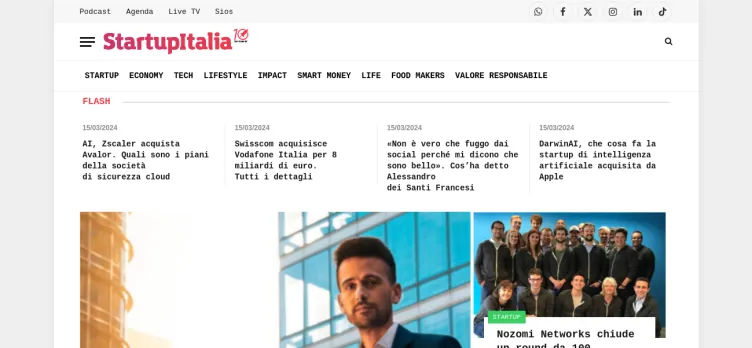 Screenshot StartupItalia