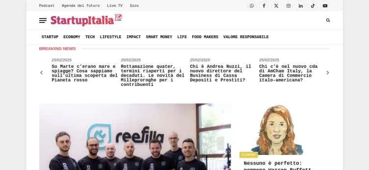 Screenshot StartupItalia