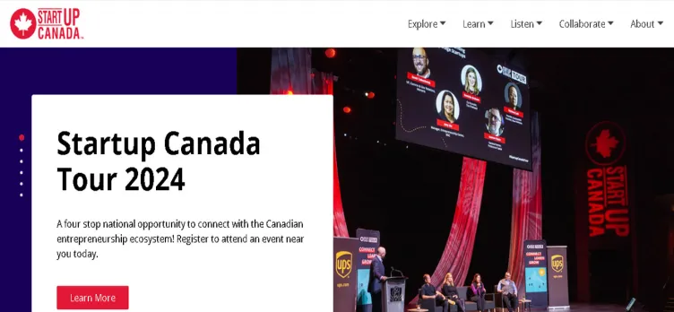 Screenshot Startup Canada