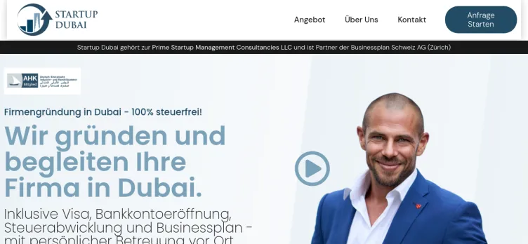 Screenshot STARTUP DUBAI