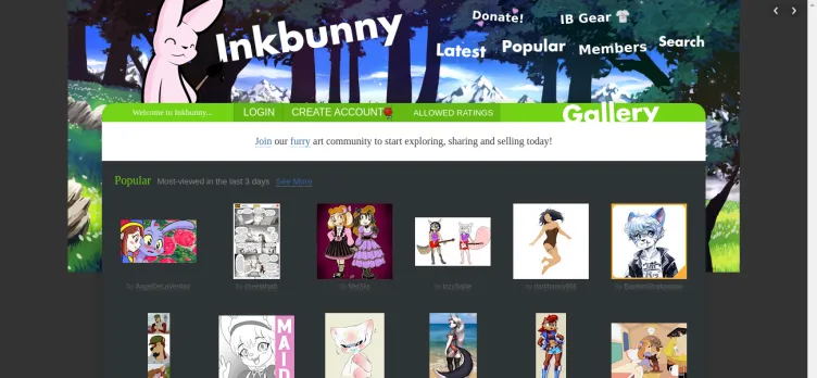 Screenshot Inkbunny