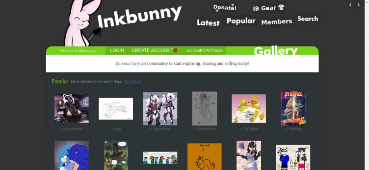 Screenshot Inkbunny