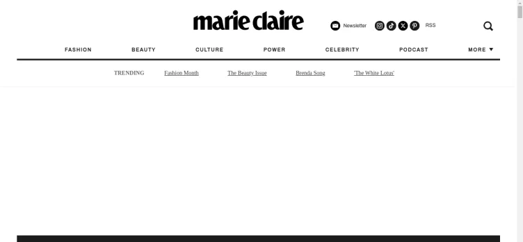 Screenshot MarieClaire.com