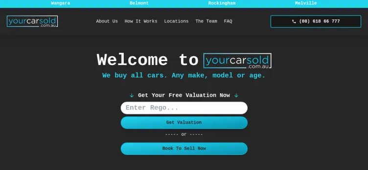 Screenshot YourCarSold.com.au