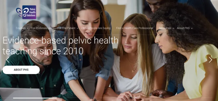 Screenshot Pelvic Health Solutions