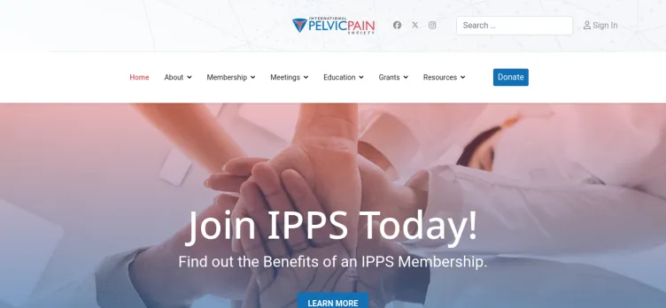 Screenshot PelvicPain.org