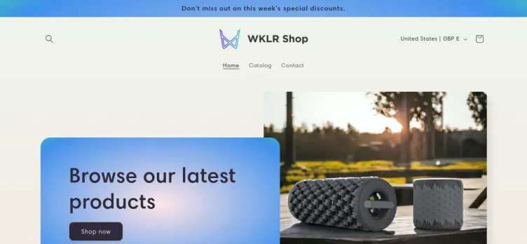 Screenshot WKLR Shop