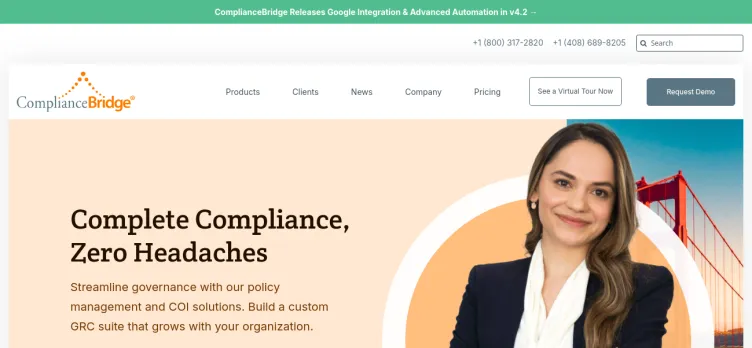 Screenshot ComplianceBridge