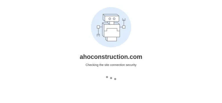 Screenshot Aho Construction