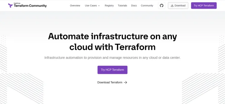 Screenshot Terraform.io