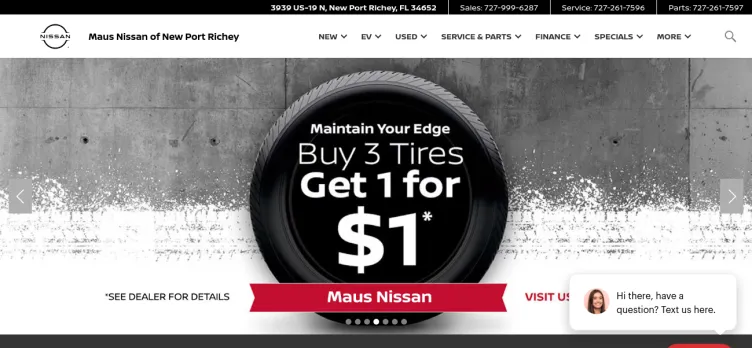 Screenshot MausNissan.com