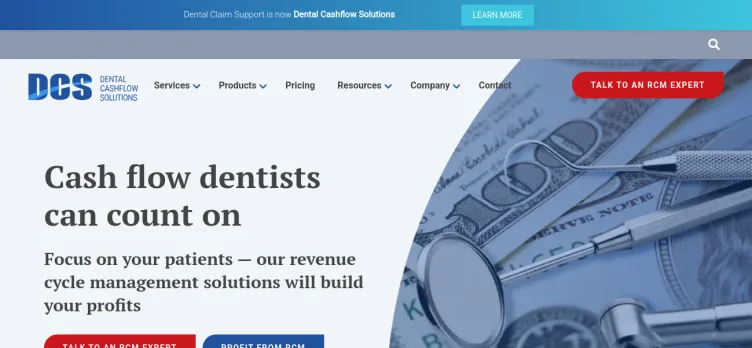 Screenshot DentalClaimSupport.com