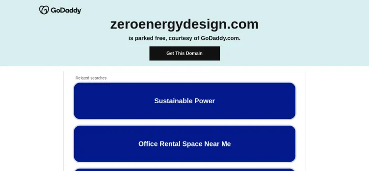 Screenshot Zero Energy Design