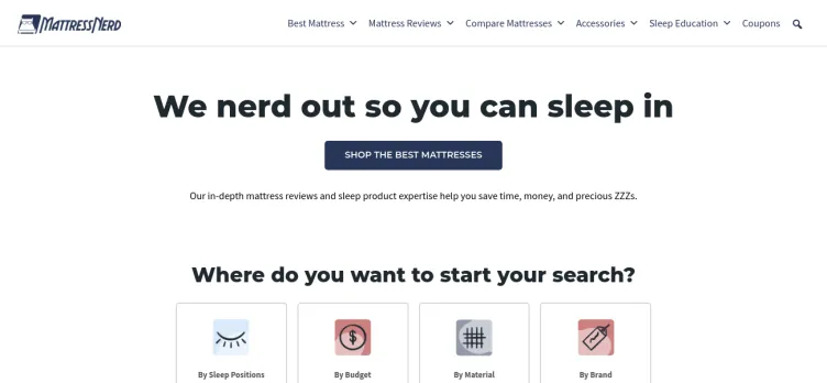 Screenshot Mattress Nerd