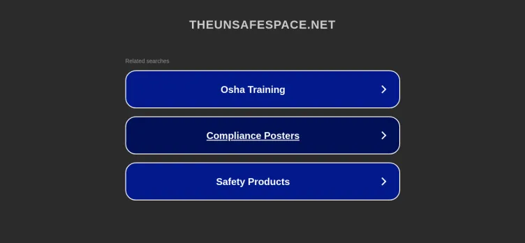 Screenshot TheUnsafeSpace.net