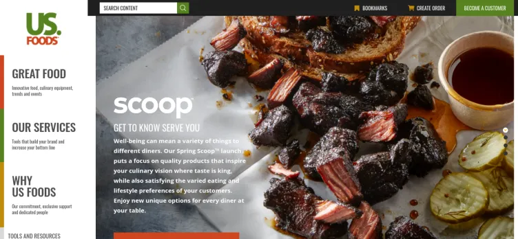 Screenshot US Foods