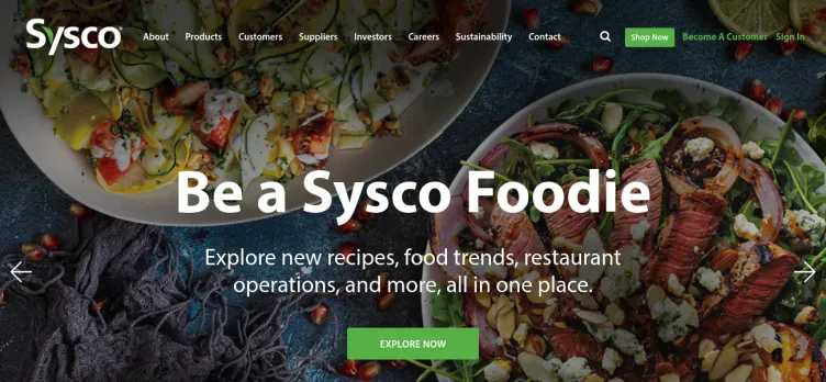 Screenshot Sysco