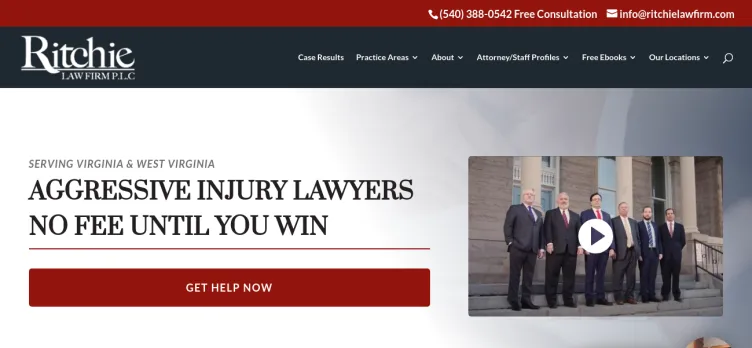 Screenshot Ritchie Law Firm