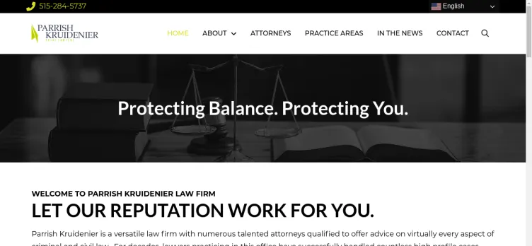 Screenshot ParrishLaw.com