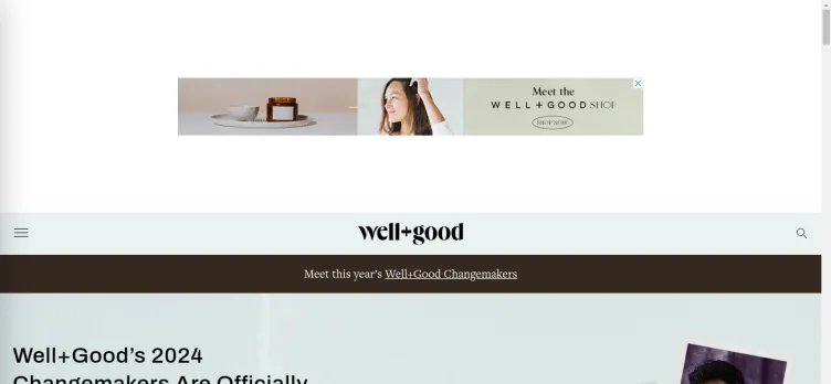 Screenshot WellAndGood.com