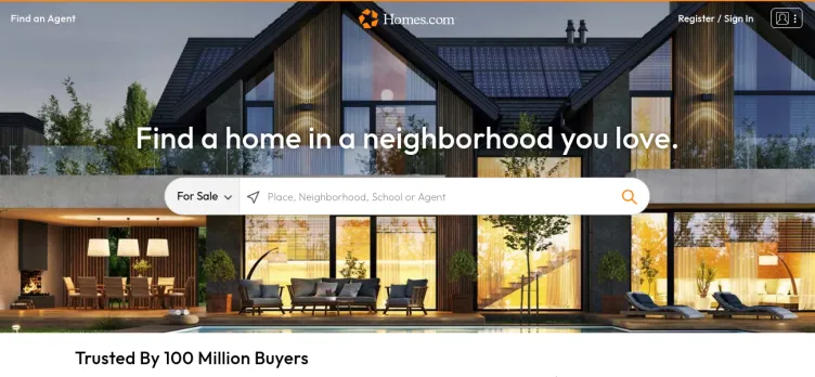 Screenshot Homes.com