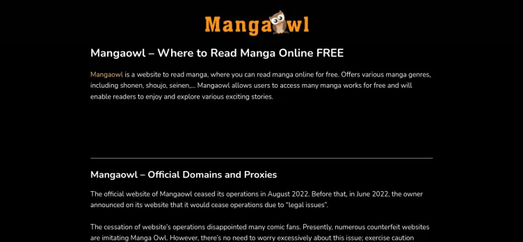 Screenshot MangaOwl.wiki