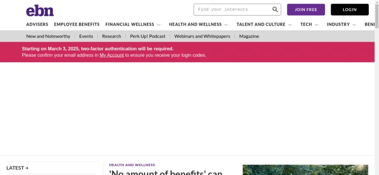 Screenshot BenefitNews.com