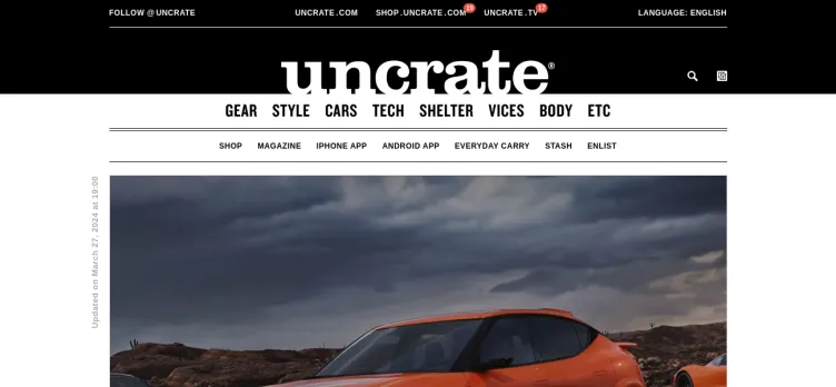 Screenshot Uncrate