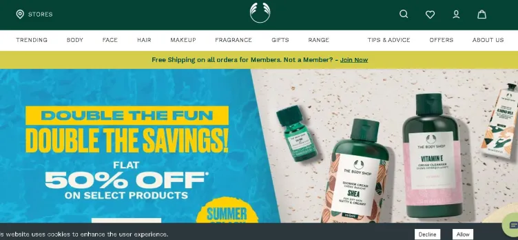 Screenshot The Body Shop