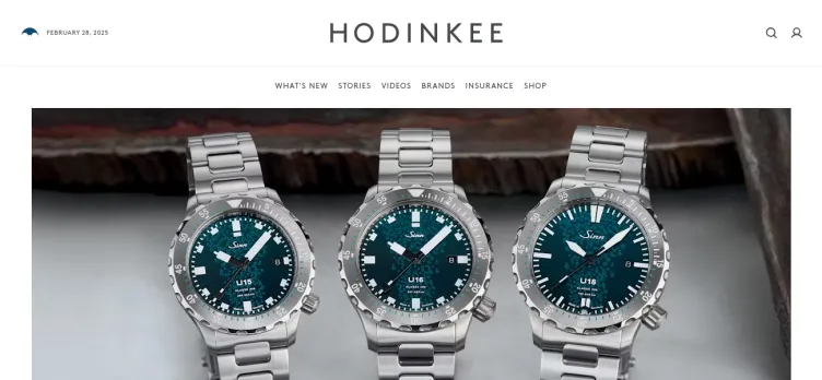 Screenshot Hodinkee