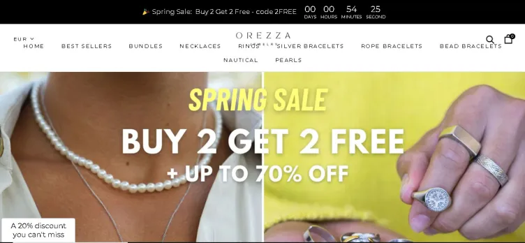 Screenshot Orezza Jewelry