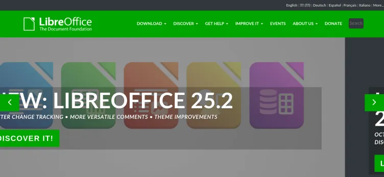 Screenshot LibreOffice.org