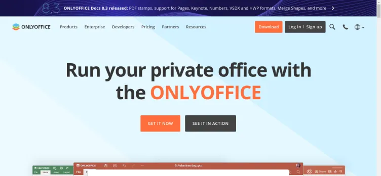 Screenshot OnlyOffice.com