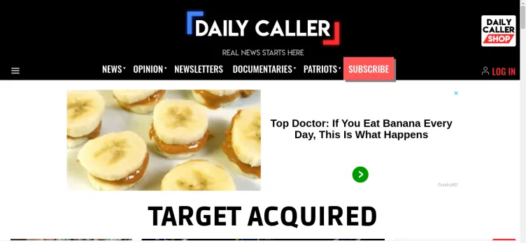 Screenshot DailyCaller.com