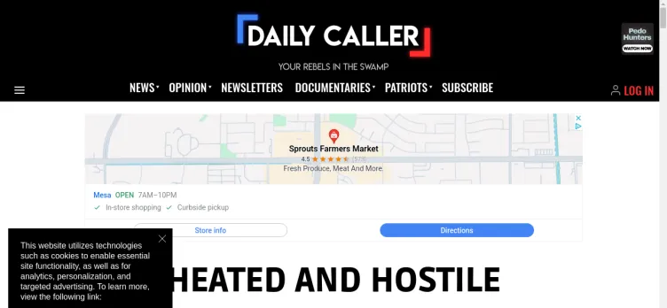 Screenshot DailyCaller.com