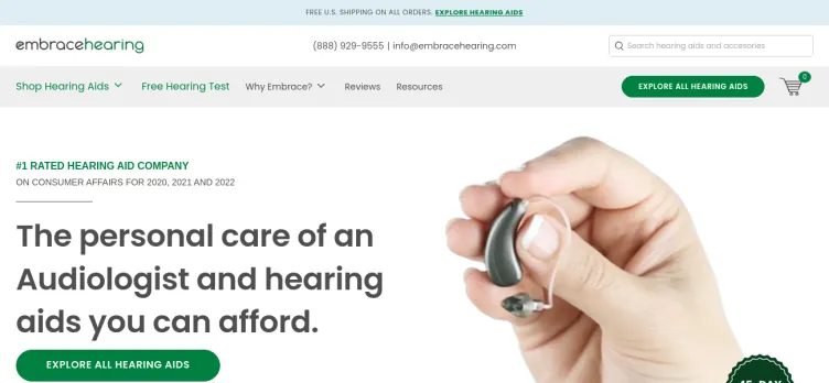 Screenshot Embrace Hearing