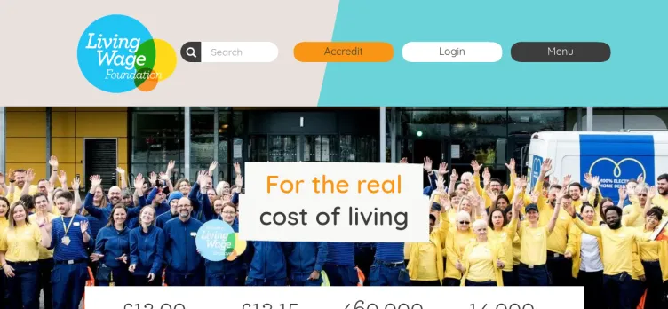 Screenshot LivingWage.org.uk
