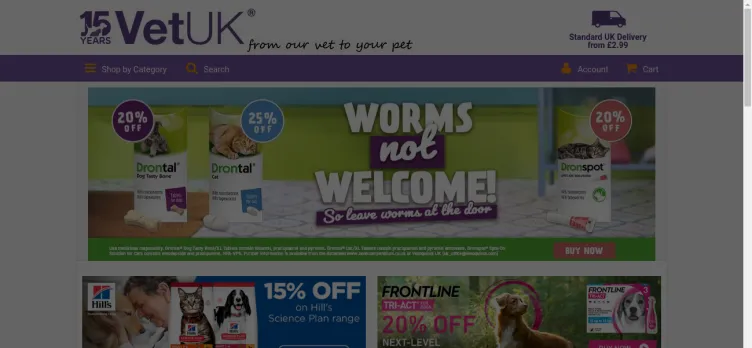 Screenshot VetUK.co.uk