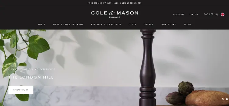 Screenshot ColeAndMason.com