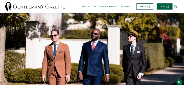 Screenshot GentlemansGazette.com