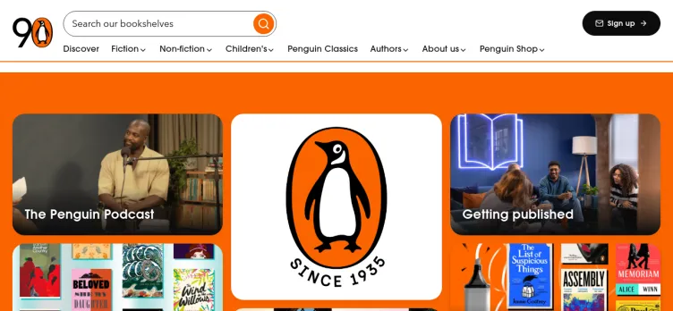 Screenshot Penguin.co.uk