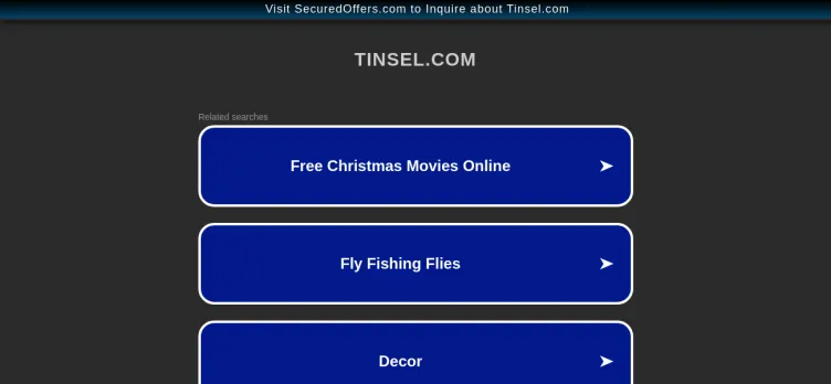 Screenshot Tinsel.com