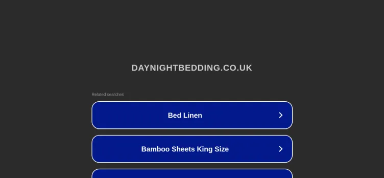 Screenshot DayNightBedding.co.uk