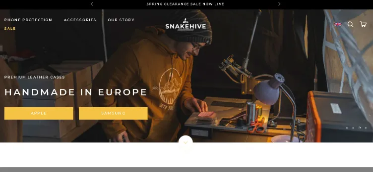 Screenshot Snakehive UK
