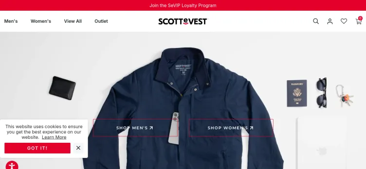 Screenshot SCOTTeVEST