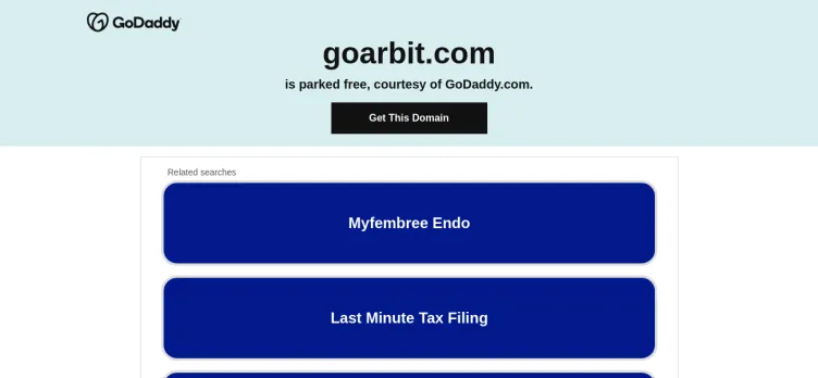 Screenshot GoArbit.com