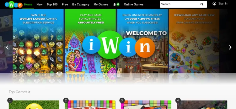 Screenshot iWin.com